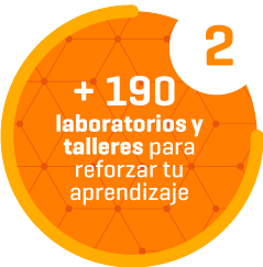 Razón 2: +180 laboratorios y talleres para reforzar tu aprendizaje